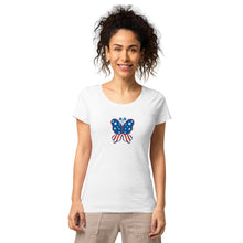 Load image into Gallery viewer, &#39;Butterfly In The USA&#39; Women’s Organic T-Shirt
