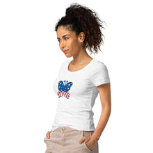 Load image into Gallery viewer, &#39;Butterfly In The USA&#39; Women’s Organic T-Shirt
