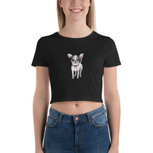 Load image into Gallery viewer, &#39;Puppy Love Chihuahua&#39; Women’s Crop Tee
