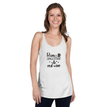 Load image into Gallery viewer, &#39;Runs On Coffee &amp; Red Wine&#39; Women&#39;s Racerback Tank
