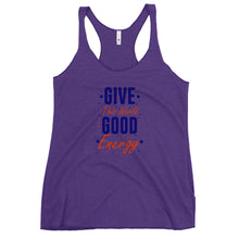 Load image into Gallery viewer, &#39;Give The World Good Energy&#39; Women&#39;s Racerback Tank
