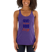 Load image into Gallery viewer, &#39;Give The World Good Energy&#39; Women&#39;s Racerback Tank
