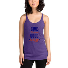 Load image into Gallery viewer, &#39;Give The World Good Energy&#39; Women&#39;s Racerback Tank
