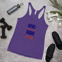 Load image into Gallery viewer, &#39;Give The World Good Energy&#39; Women&#39;s Racerback Tank
