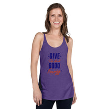 Load image into Gallery viewer, &#39;Give The World Good Energy&#39; Women&#39;s Racerback Tank
