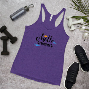 'Hello Summer' Women's Racerback Tank