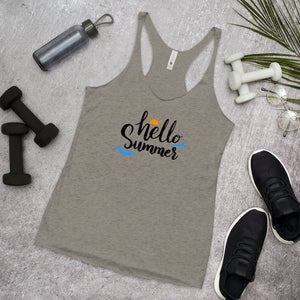 'Hello Summer' Women's Racerback Tank