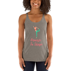 'Namaste In Shape' Yoga Women's Racerback Tank