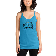 Load image into Gallery viewer, &#39;Hello Summer&#39; Women&#39;s Racerback Tank
