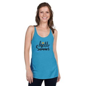 'Hello Summer' Women's Racerback Tank