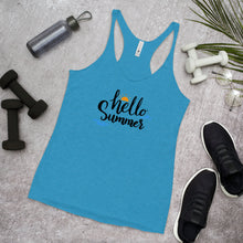 Load image into Gallery viewer, &#39;Hello Summer&#39; Women&#39;s Racerback Tank
