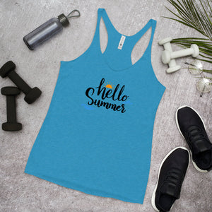 'Hello Summer' Women's Racerback Tank