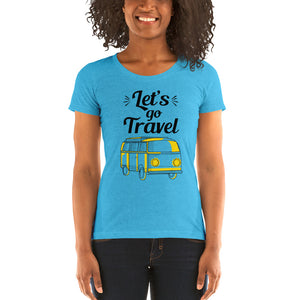 'Let's Go Travel' Ladies' short sleeve t-shirt