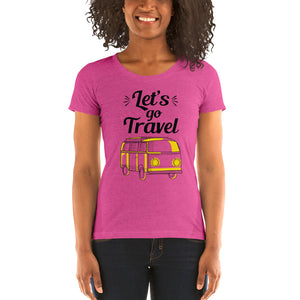 'Let's Go Travel' Ladies' short sleeve t-shirt