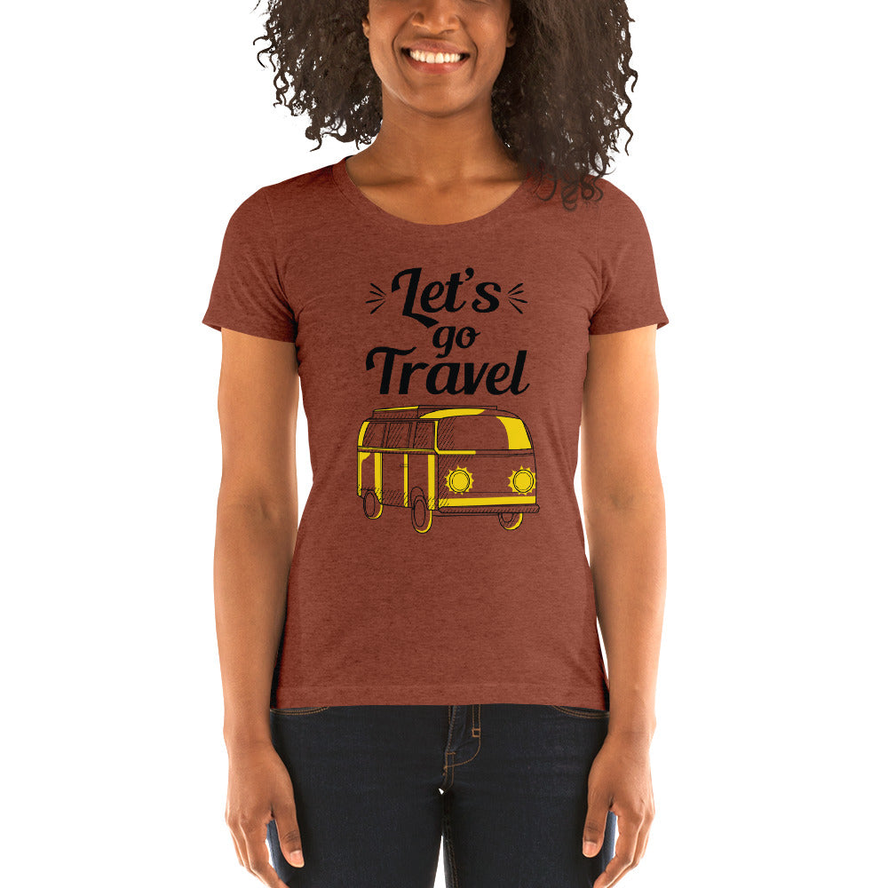 'Let's Go Travel' Ladies' short sleeve t-shirt