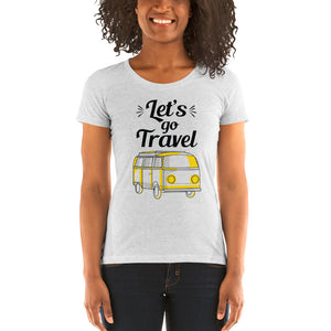 'Let's Go Travel' Ladies' short sleeve t-shirt