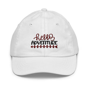 'Hello Adventure' Youth unisex baseball cap