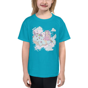 'Narwhal Unicorn Whale Princess' Youth Short Sleeve T-Shirt