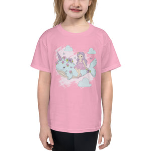 'Narwhal Unicorn Whale Princess' Youth Short Sleeve T-Shirt