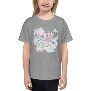 'Narwhal Unicorn Whale Princess' Youth Short Sleeve T-Shirt