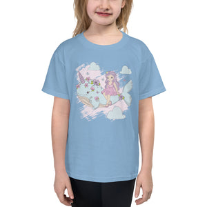 'Narwhal Unicorn Whale Princess' Youth Short Sleeve T-Shirt