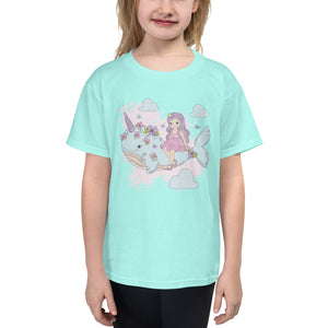 'Narwhal Unicorn Whale Princess' Youth Short Sleeve T-Shirt