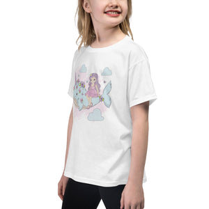 'Narwhal Unicorn Whale Princess' Youth Short Sleeve T-Shirt