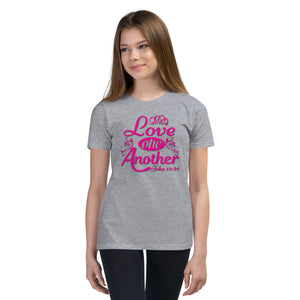 'Love One Another' Unisex Youth Short Sleeve T-Shirt