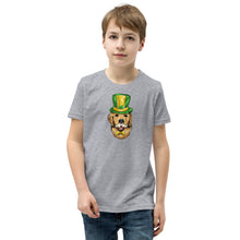 Load image into Gallery viewer, &#39;St. Patrick&#39;s Day Golden Retriever Dog&#39; Unisex Youth Short Sleeve T-Shirt
