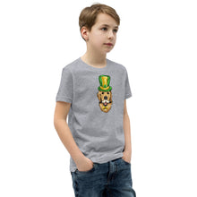 Load image into Gallery viewer, &#39;St. Patrick&#39;s Day Golden Retriever Dog&#39; Unisex Youth Short Sleeve T-Shirt
