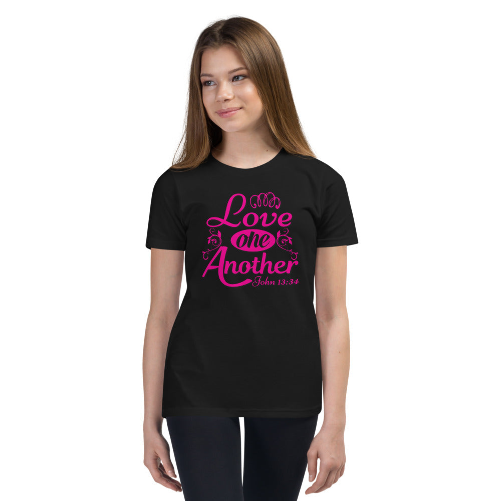 'Love One Another' Unisex Youth Short Sleeve T-Shirt