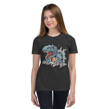 Load image into Gallery viewer, &#39;Dinosaur T-Rex&#39; Unisex Youth Short Sleeve T-Shirt
