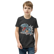 Load image into Gallery viewer, &#39;Dinosaur T-Rex&#39; Unisex Youth Short Sleeve T-Shirt
