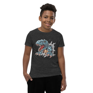 'Dinosaur T-Rex' Unisex Youth Short Sleeve T-Shirt