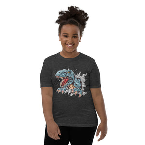 'Dinosaur T-Rex' Unisex Youth Short Sleeve T-Shirt