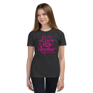 'Love One Another' Unisex Youth Short Sleeve T-Shirt