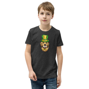 'St. Patrick's Day Golden Retriever Dog' Unisex Youth Short Sleeve T-Shirt