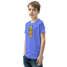 Load image into Gallery viewer, &#39;St. Patrick&#39;s Day Golden Retriever Dog&#39; Unisex Youth Short Sleeve T-Shirt
