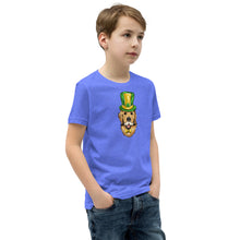 Load image into Gallery viewer, &#39;St. Patrick&#39;s Day Golden Retriever Dog&#39; Unisex Youth Short Sleeve T-Shirt
