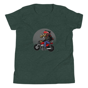 'Motorcycle Hog' Youth Unisex Short Sleeve T-Shirt