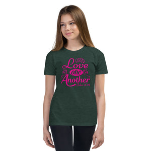 'Love One Another' Unisex Youth Short Sleeve T-Shirt