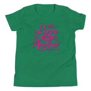 'Love One Another' Unisex Youth Short Sleeve T-Shirt