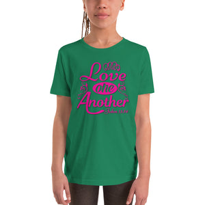 'Love One Another' Unisex Youth Short Sleeve T-Shirt