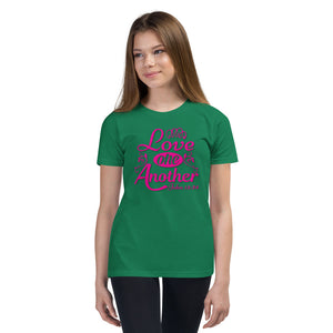 'Love One Another' Unisex Youth Short Sleeve T-Shirt