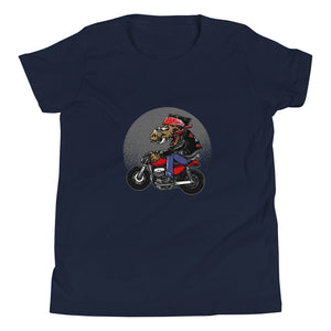 'Motorcycle Hog' Youth Unisex Short Sleeve T-Shirt