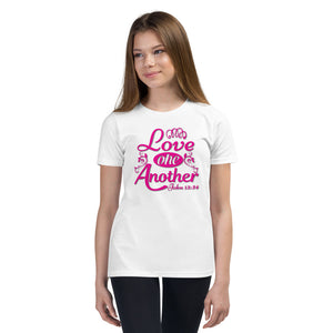 'Love One Another' Unisex Youth Short Sleeve T-Shirt